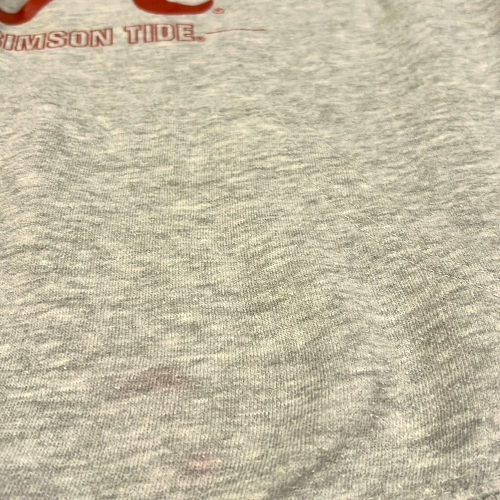 Boys Alabama Crimson Tide Hoodie, Size Youth XL(18-20) Light Grey/Crimson - Picture 8 of 8